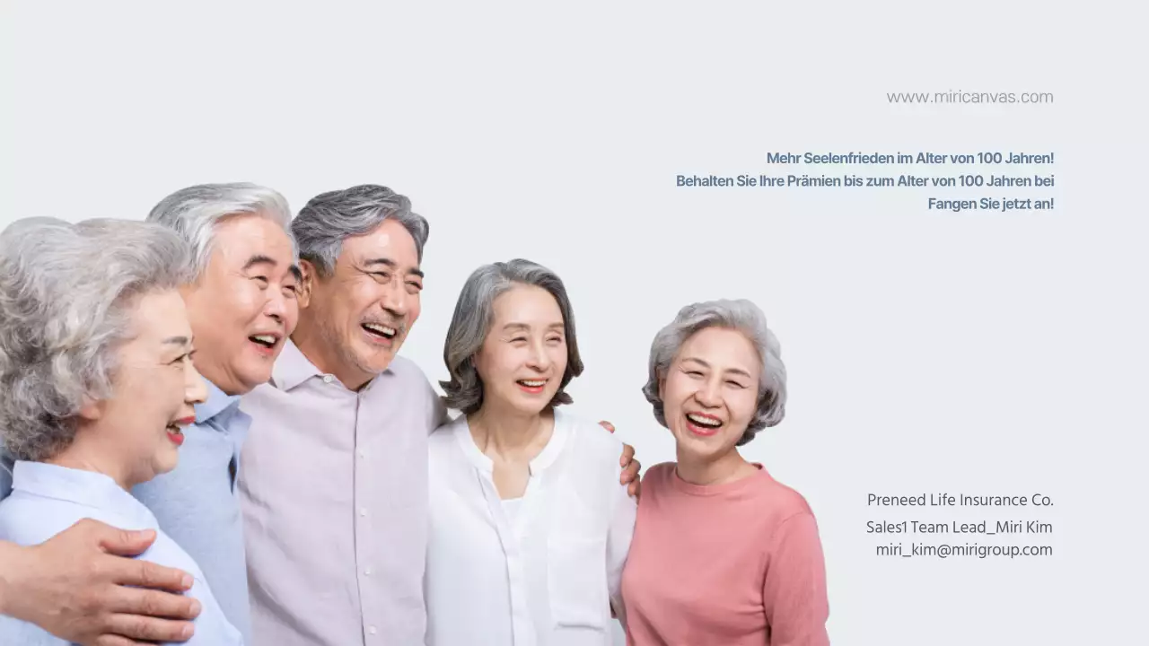 Orange und Türkis Preneed Life Insurance Non-Renewable Silver Health Insurance Angebot Produkteinführung Angebotsberatung