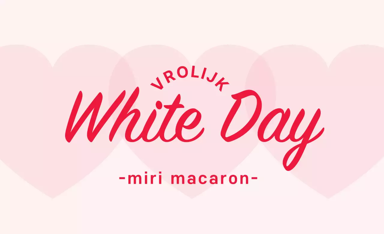 Schattige witte daglabels met roze illustraties