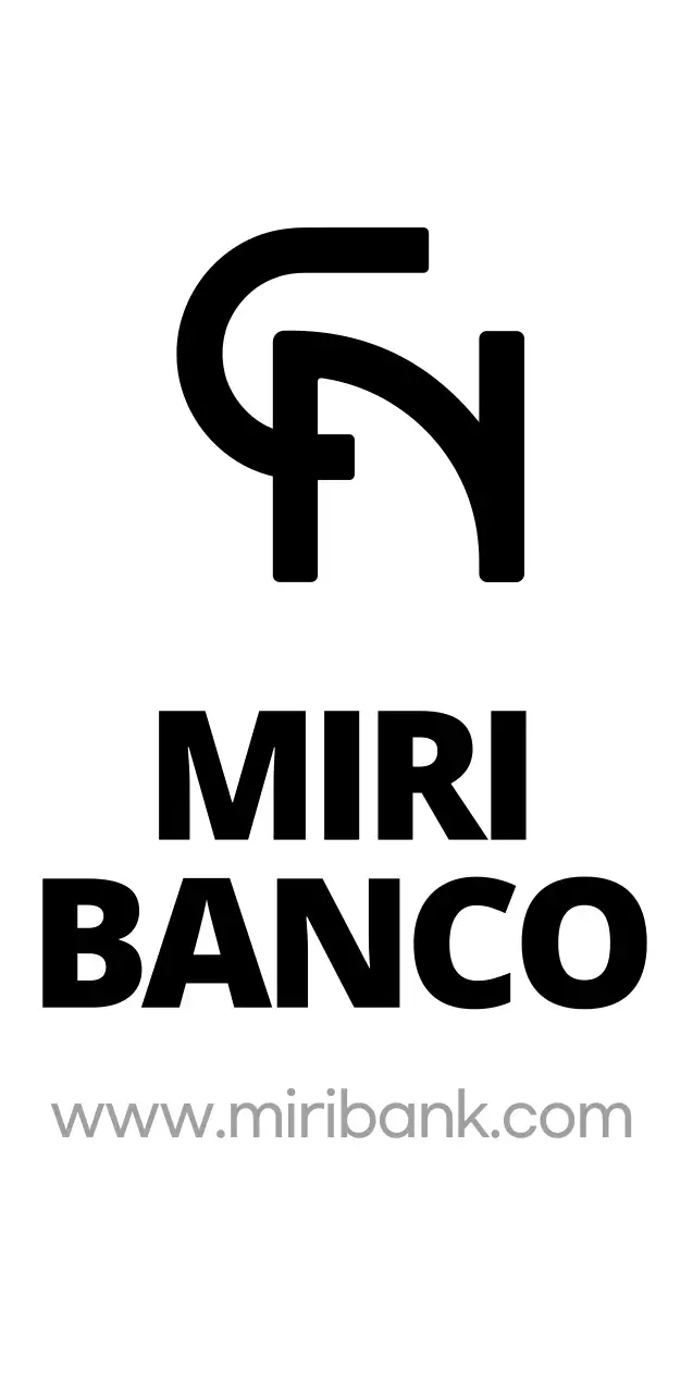 Promocione su banco con un logotipo sencillo, limpio y en blanco y negro