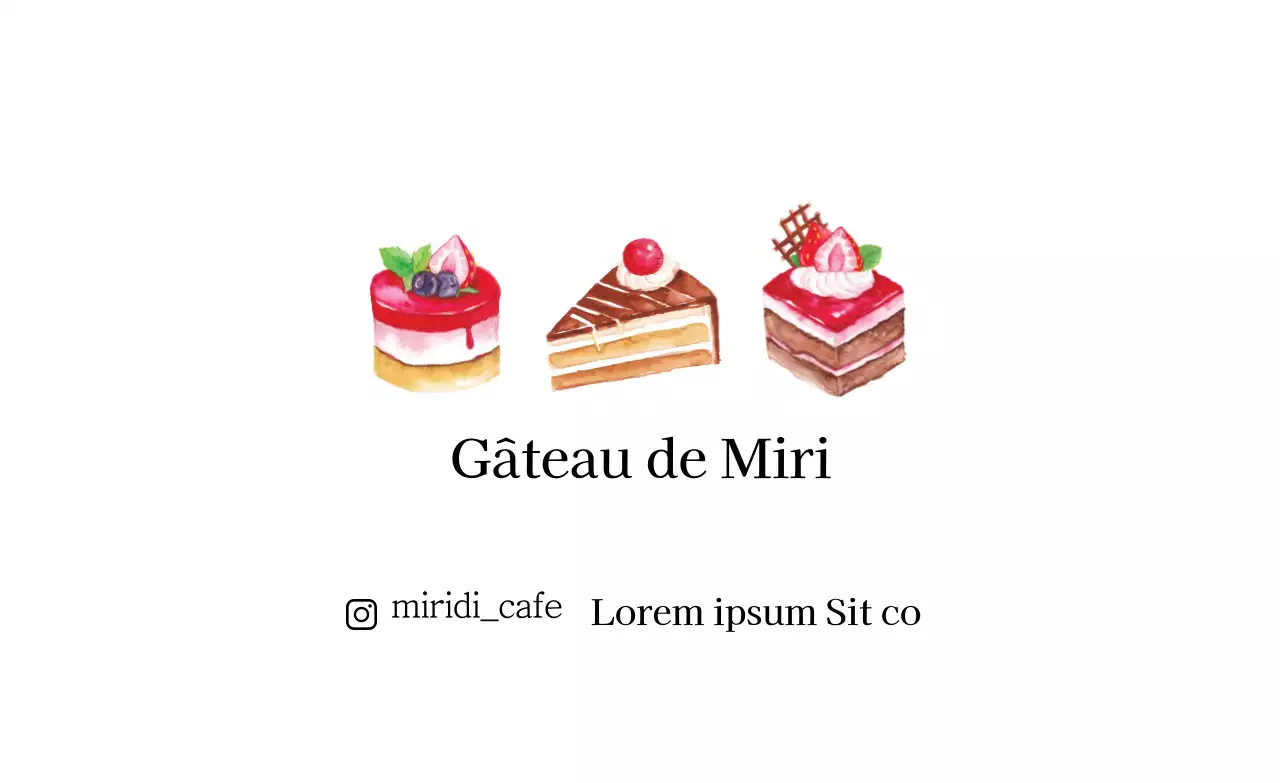 Les illustrations blanches favorisent la propreté des gâteaux de café