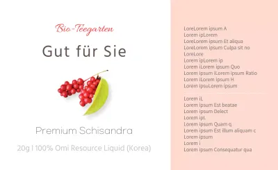 Roter einfacher Schisandra-Aufkleber