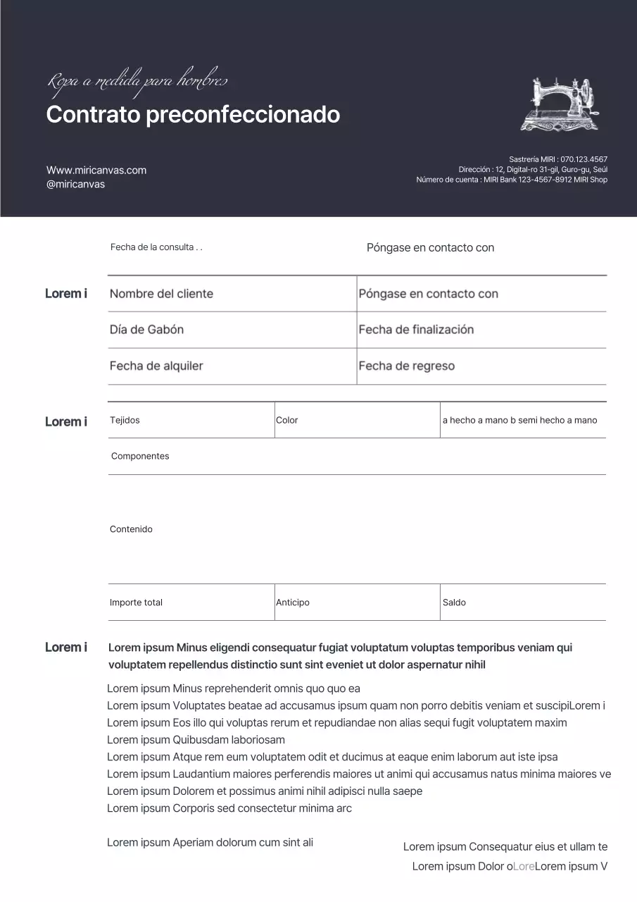 Negro destacó Miri Taylor contrato vestido de novia