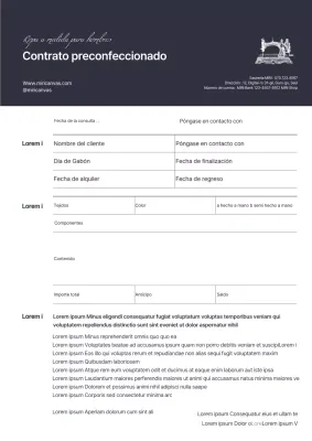 Negro destacó Miri Taylor contrato vestido de novia