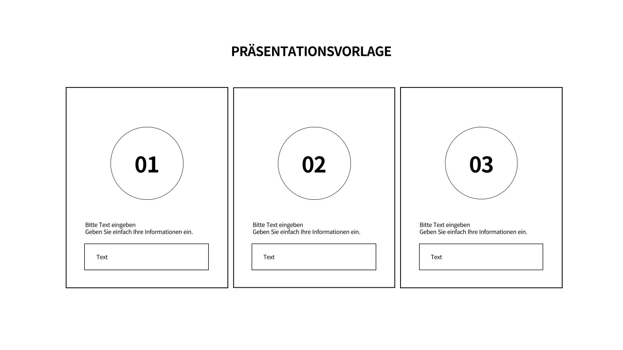 Einfache schwarze Formen