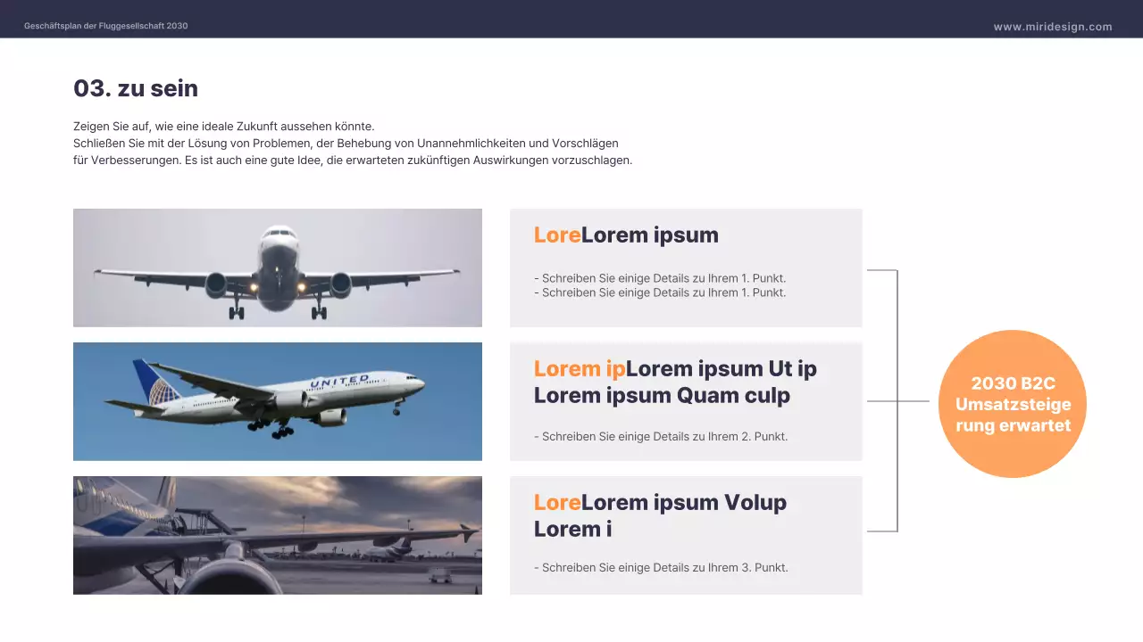 AltstadtThema luftfahrt Business Vorlage