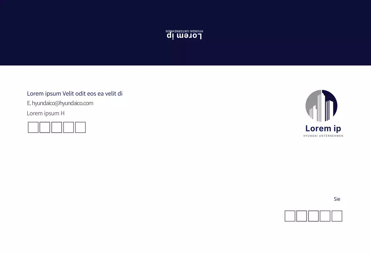 Marineblau Modern Corporate