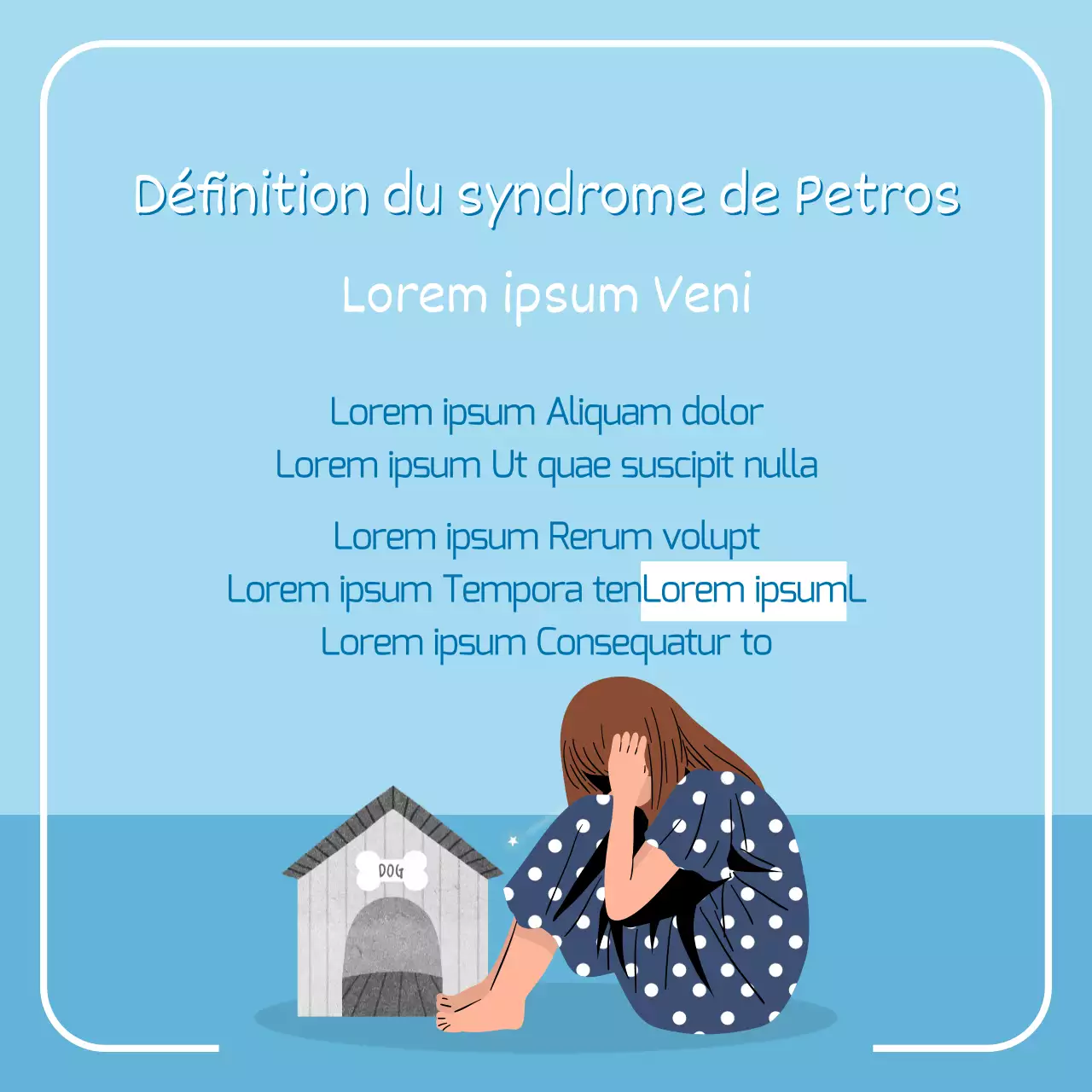 L'histoire de Petros avec de jolies illustrations bleues