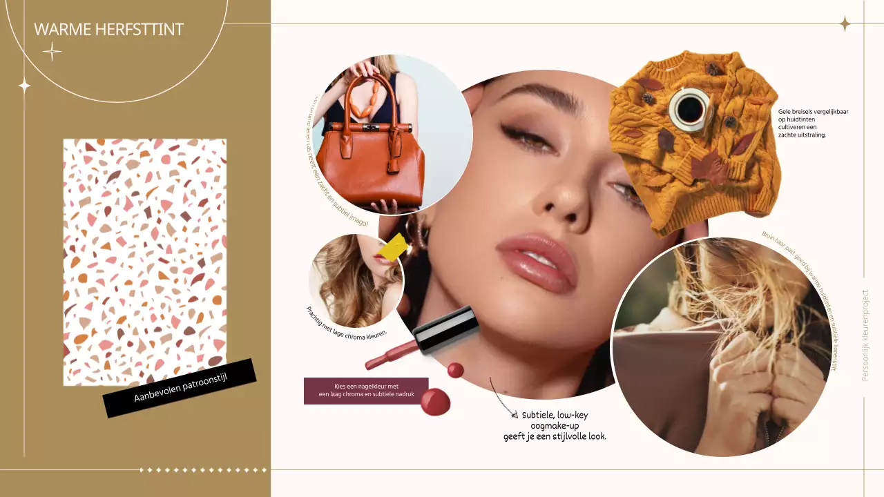 Een kleurrijk concept met een lijngevoel Persoonlijke kleurdiagnose