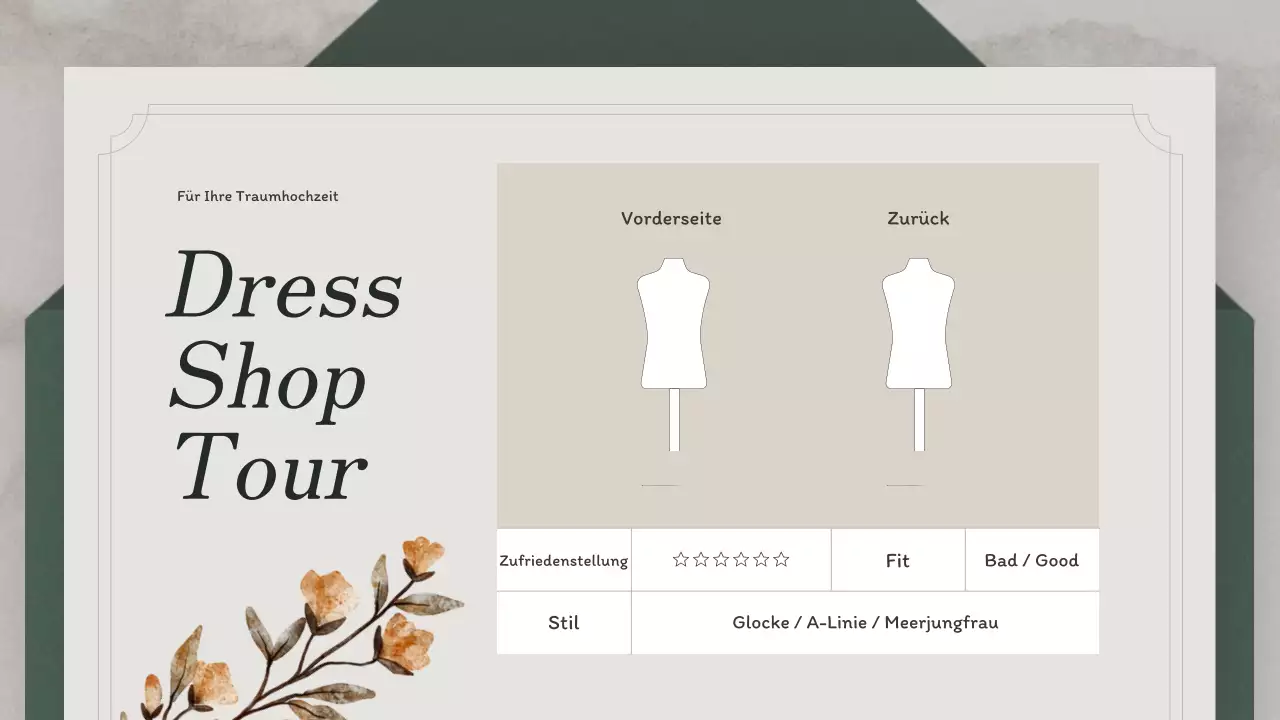 Hochzeitsplanung mit einem grünen Einladungskonzept