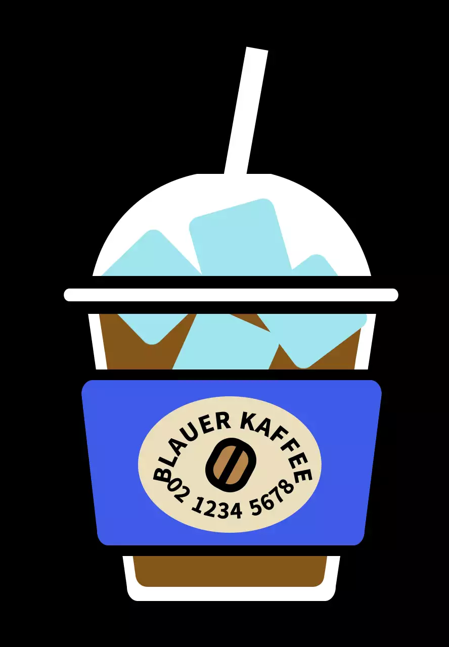 Eisbecher Acryl Schlüsselanhänger für Iced Americano Café