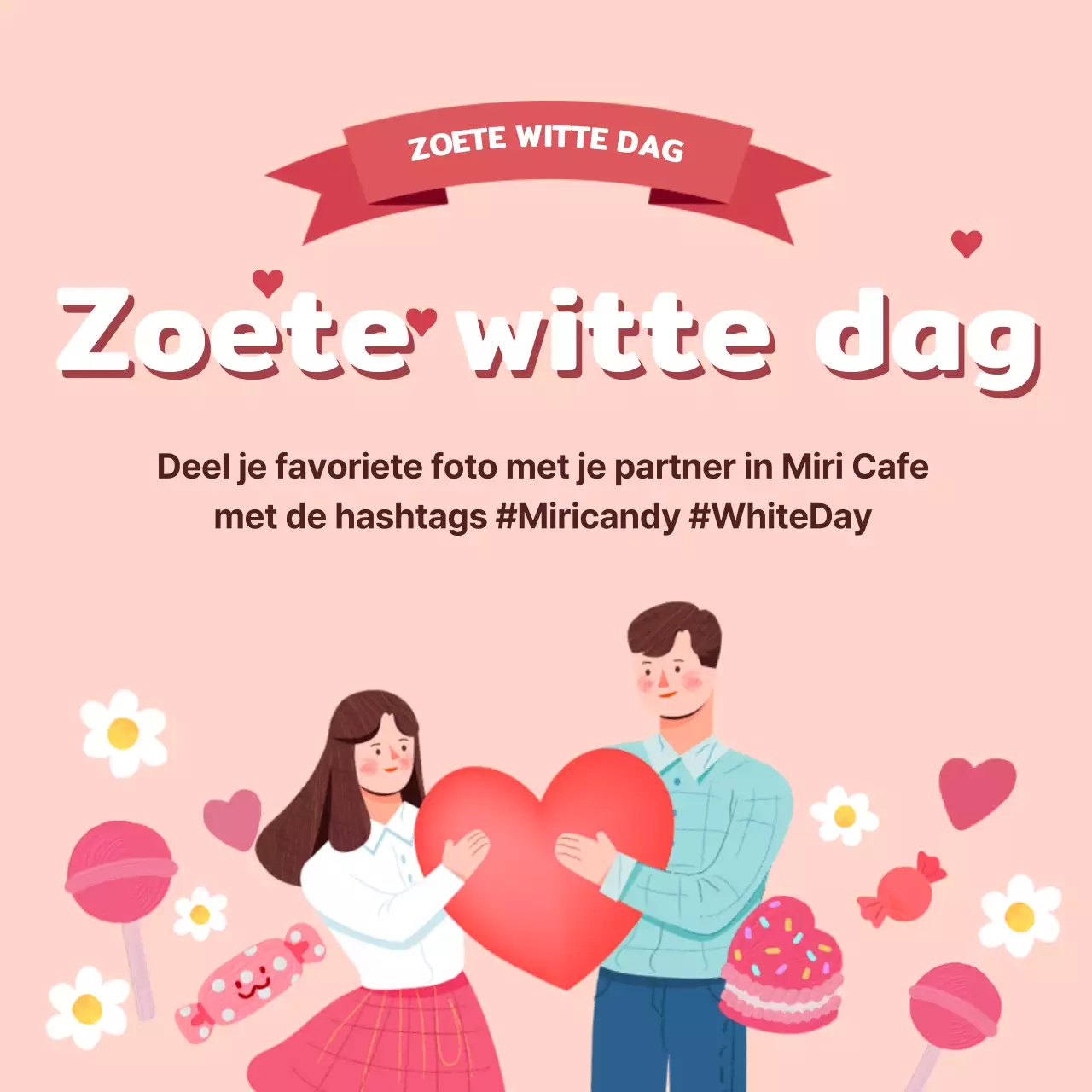 Roze Zoet-Witte Dag sociale media-evenementen