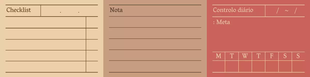 Padrão concetual de bloco de notas limpo em cores quentes