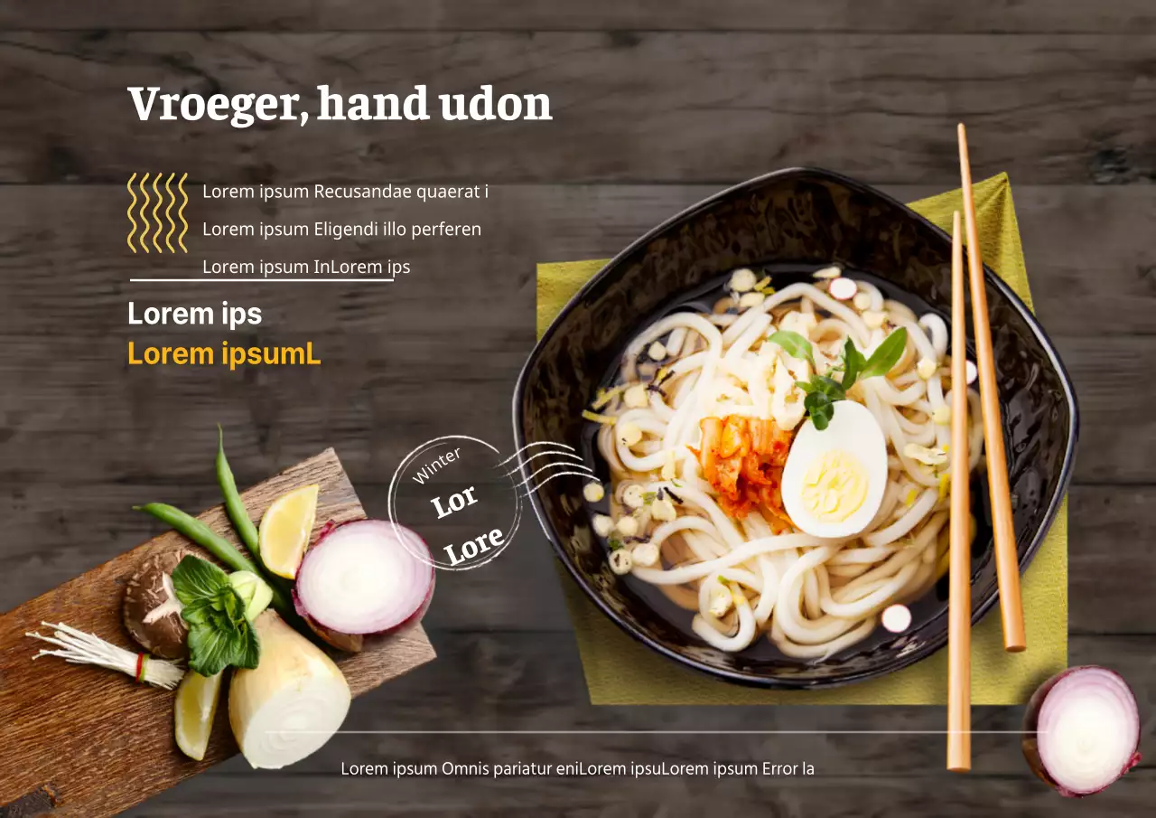 Ouderwetse hand udon