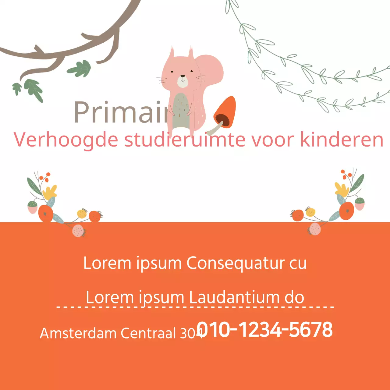 Verhoogde studieruimte voor kinderen