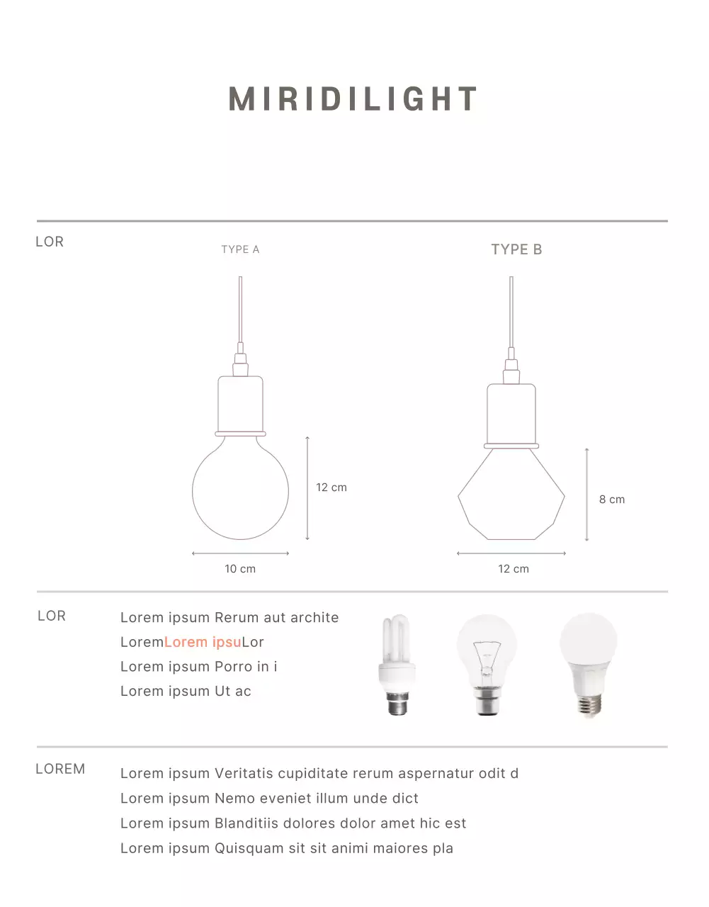 Mauve Simple Light page de détail