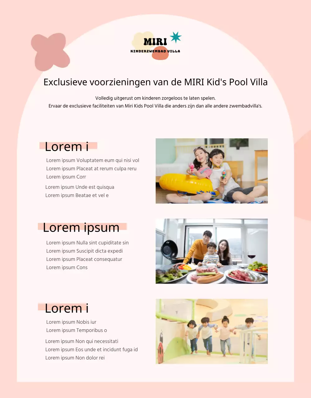 Kennismaken met en boeken van schattige pastelkleurige kinderpensions