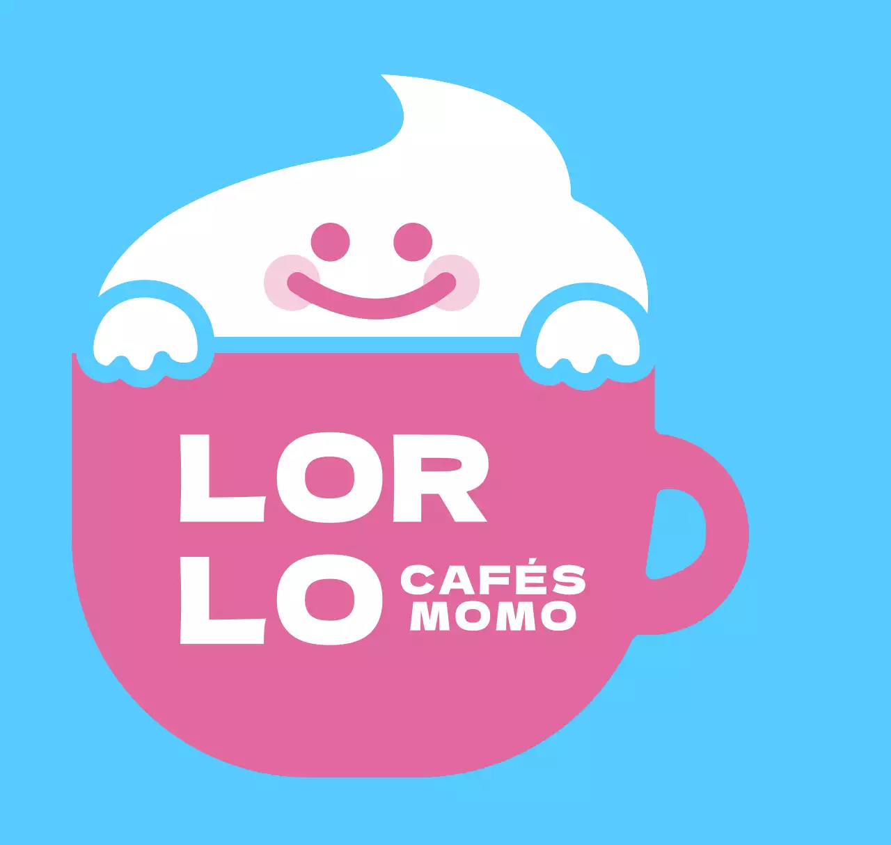 Porta-chaves acrílico com caneca de café cor-de-rosa