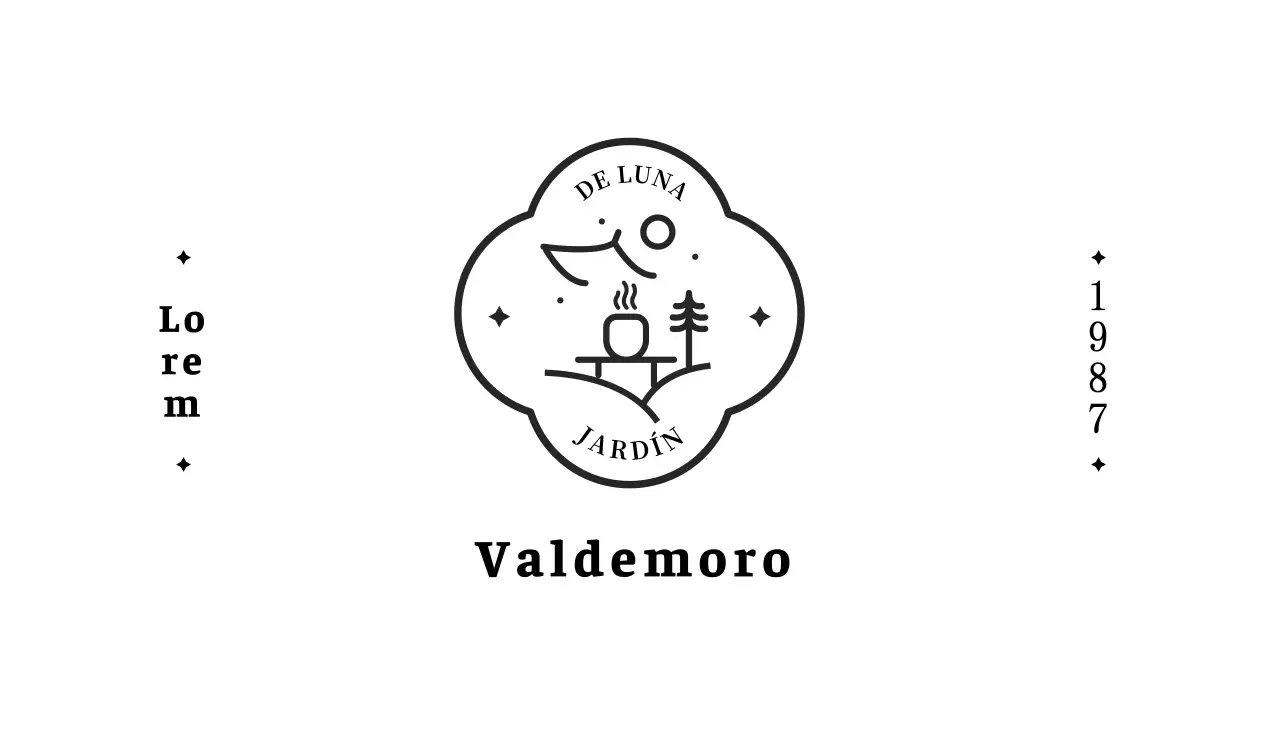 Tarjeta de visita con el logotipo de una casa de té coreana