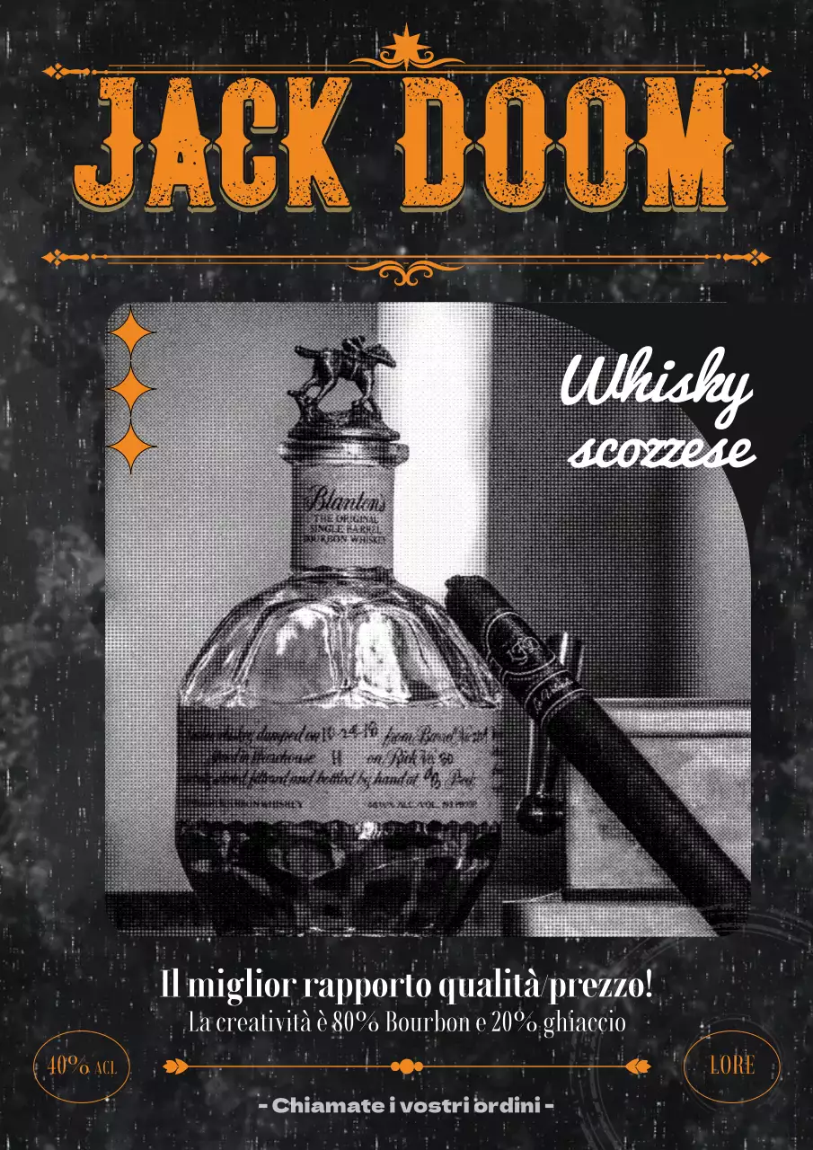 Promozione Jack Whisky Vintage Hope nero