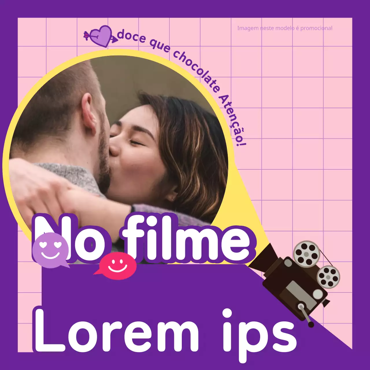 Informado por um conceito de filme de romance púrpura