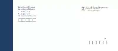 Studio legale aziendale moderno di colore blu navy