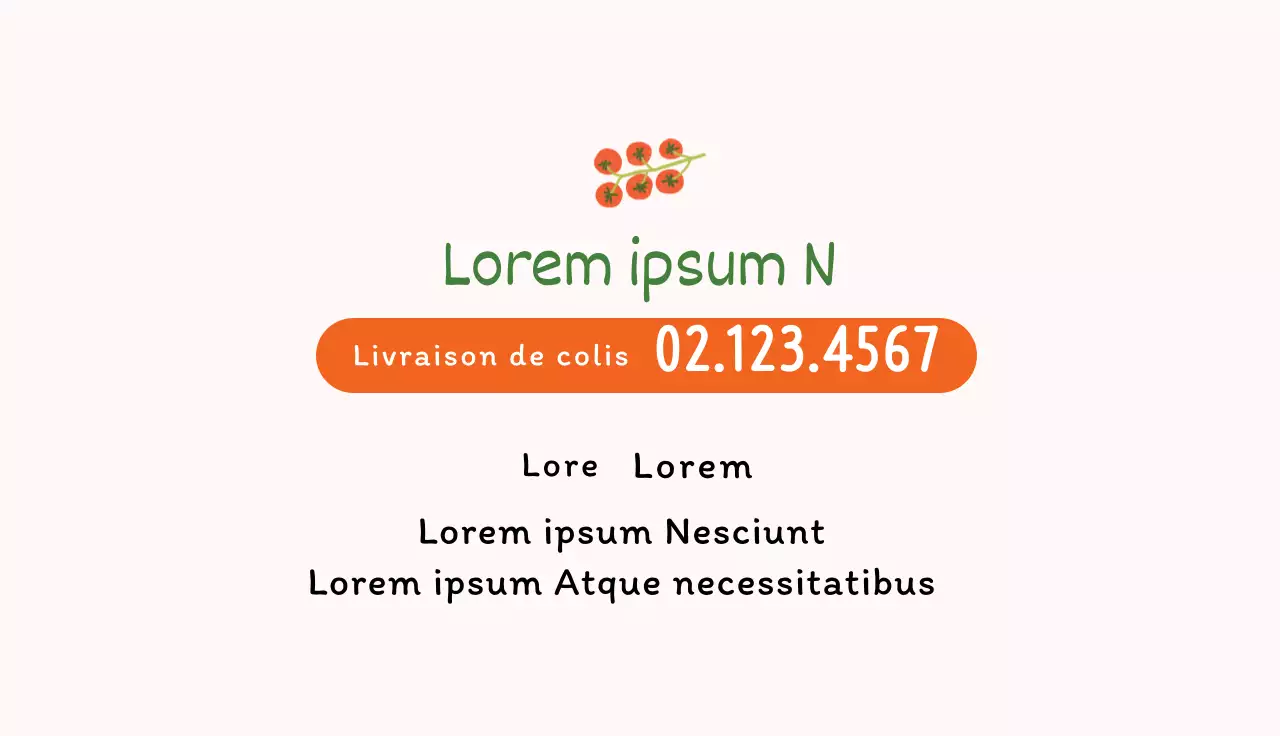 Illustration orange d'un magasin de légumes soigné