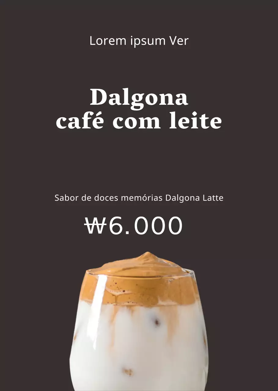Café Dalgona de tipo básico