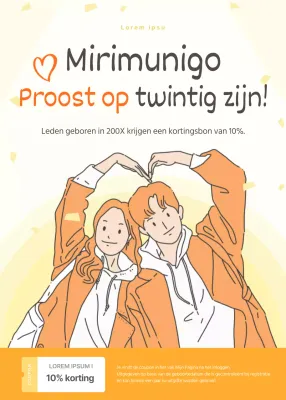 Geef een gele Coming of Age-boekwinkelbon uit