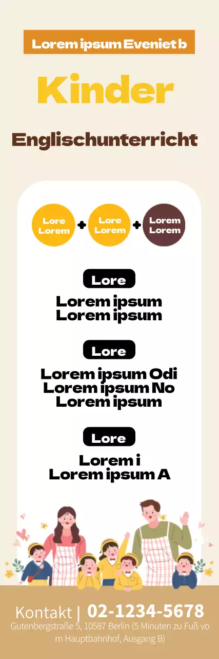 Gelb Illustration ordentlich Englisch Schule Förderung