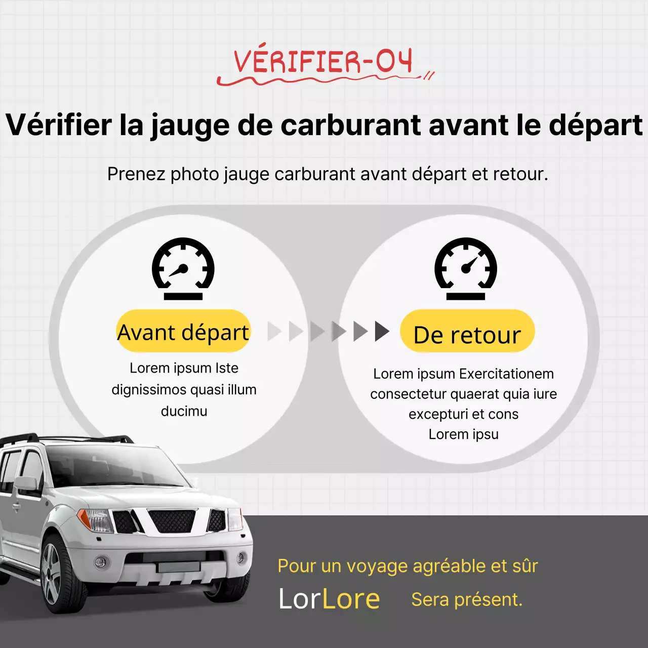 Conseils pour l'utilisation des voitures de location grises et jaunes