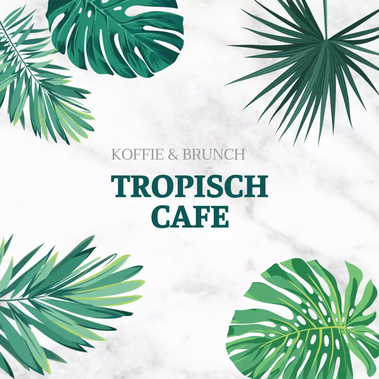 Palmboom Sticker_Rond