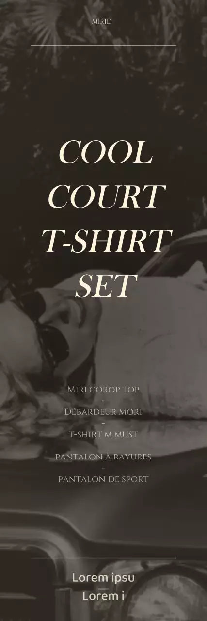 Un concept simple de vente en marron et jaune clair