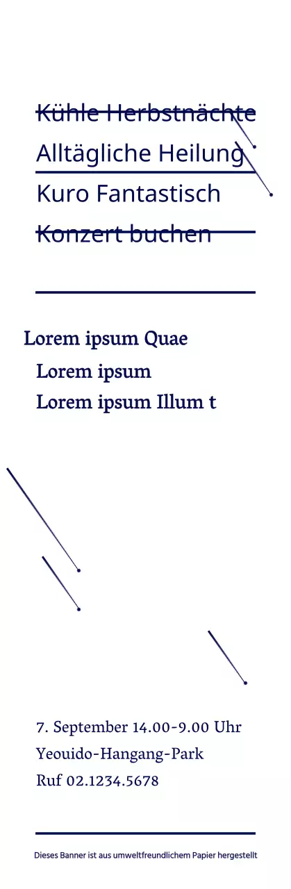 Marineblau einfache Stern Illustration Stil Buch Konzert Informationen Ankündigung