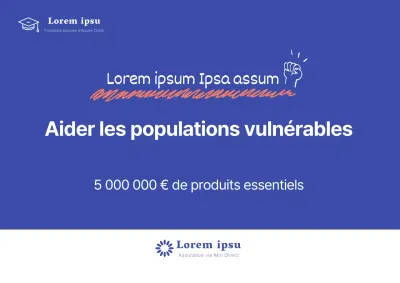 Un arrière-plan bleu et net pour le panneau "faire un don aux bourses".