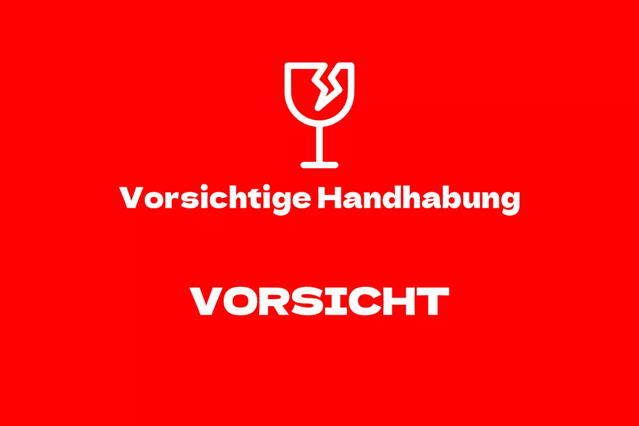 Vorsichtige Handhabung