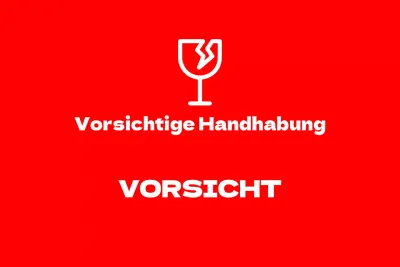 Vorsichtige Handhabung