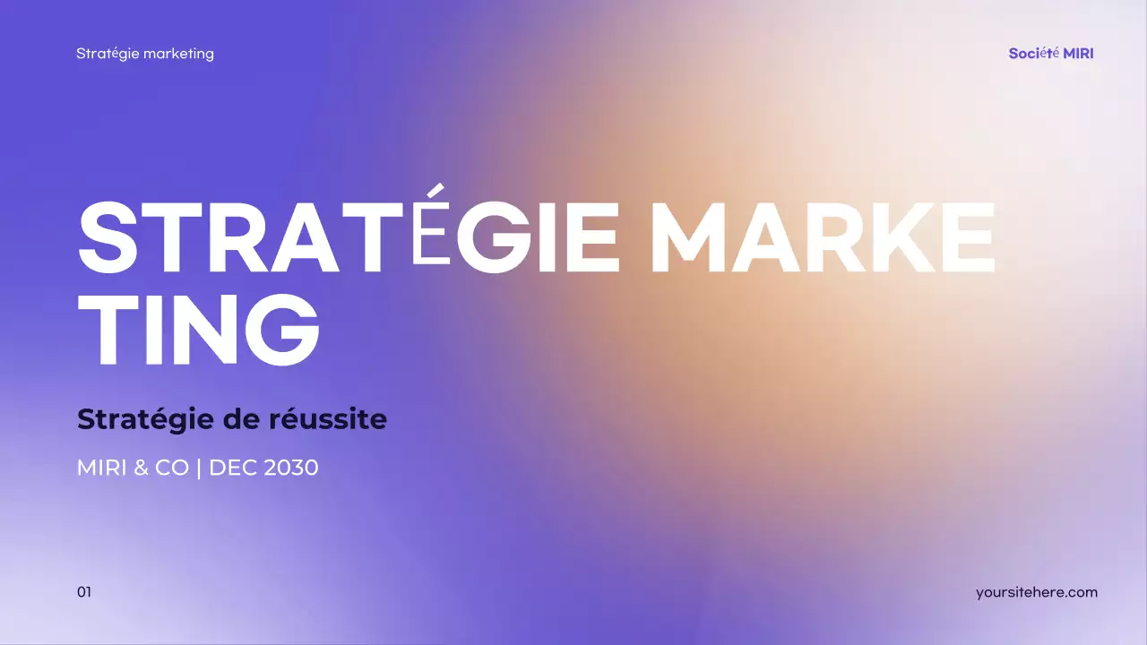 présentation de la stratégie moderne pourpre