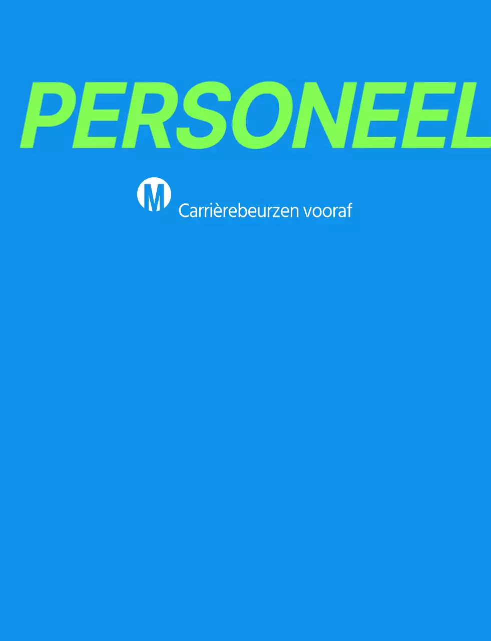 Eenvoudig blauwgroen personeelsvest voor de banenmarkt