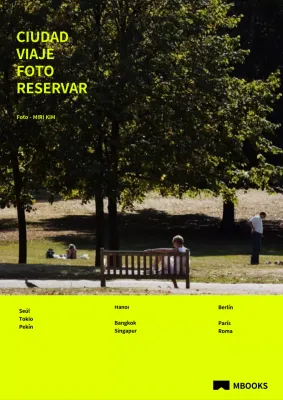 Portada de libro autoeditado Simple lime photobook