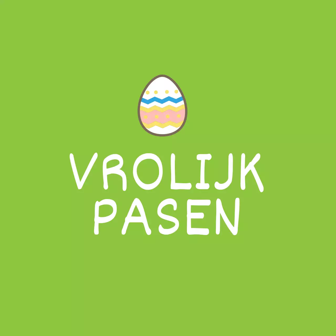 Schattige paaskerk cirkel stickers in chartreuse