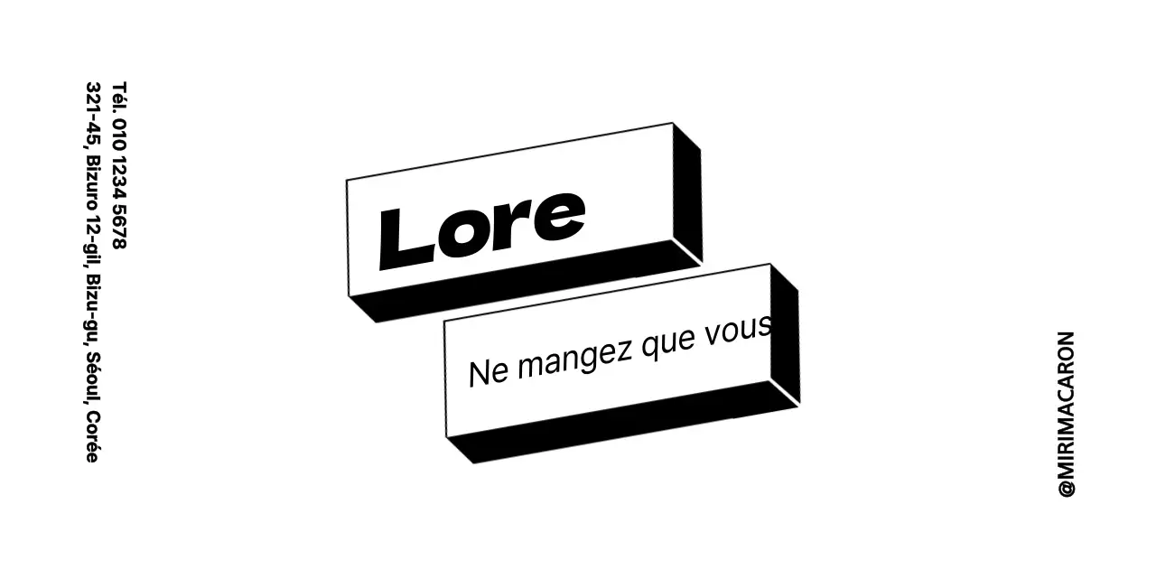 Style tridimensionnel avec des titres clairs pour les informations sur les magasins et le service clientèle