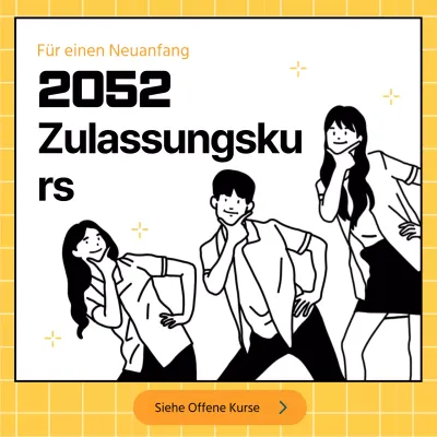 Gelb-schwarze Stellenausschreibung