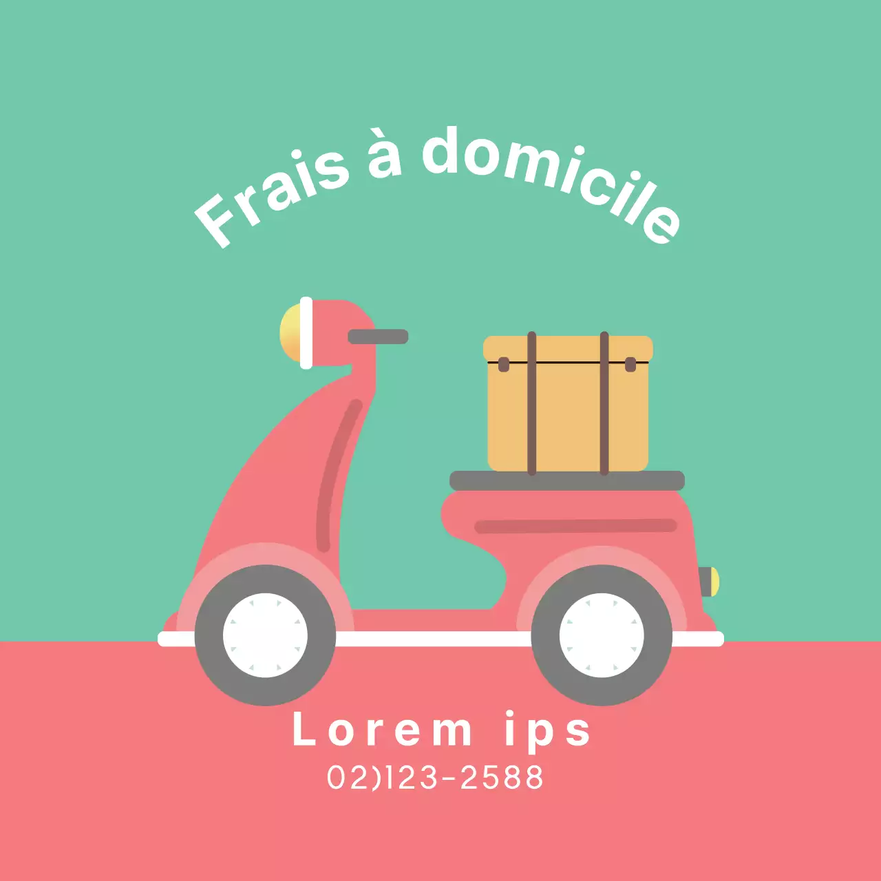 Illustration rose verte livraison soignée promotion