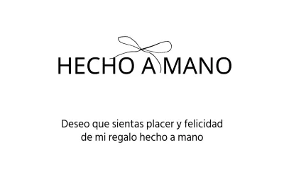 HECHO A MANO