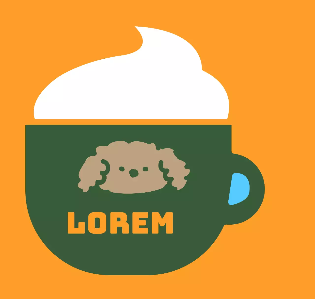 Groene mok Petcafe Acryl Sleutelhanger