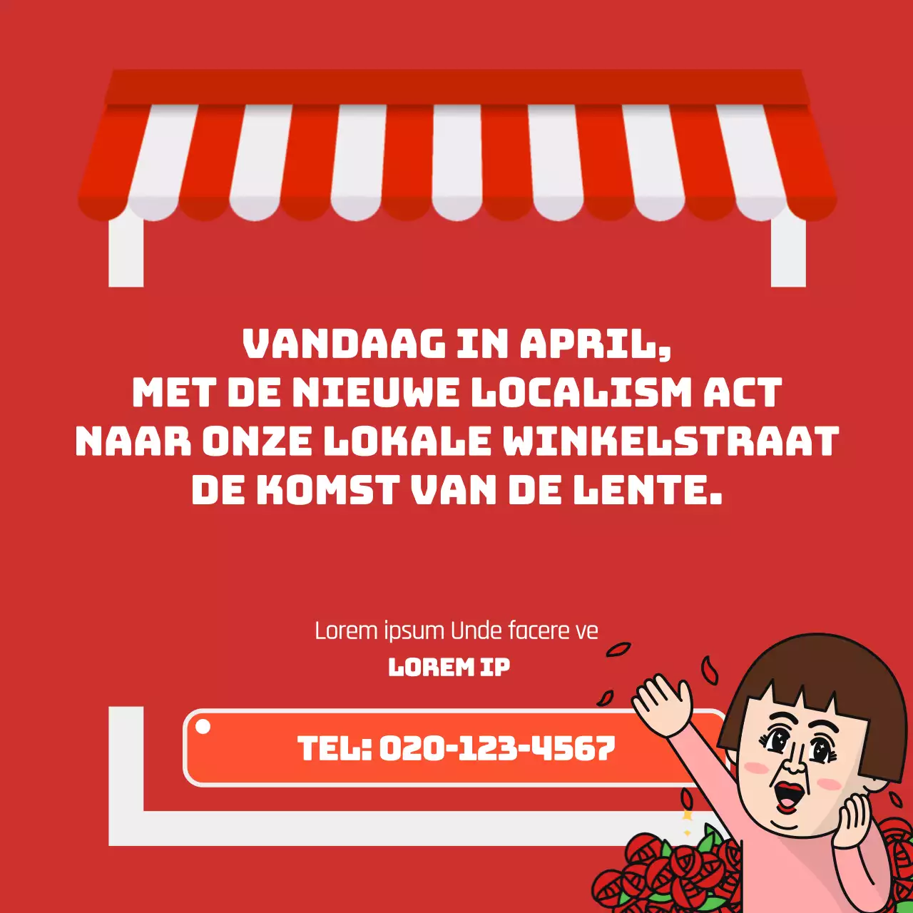 Lokaal Wetboek van Koophandel met het rode winkelconcept