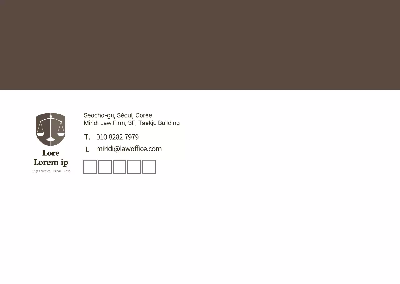 Cabinet d'avocats d'affaires moderne Brown