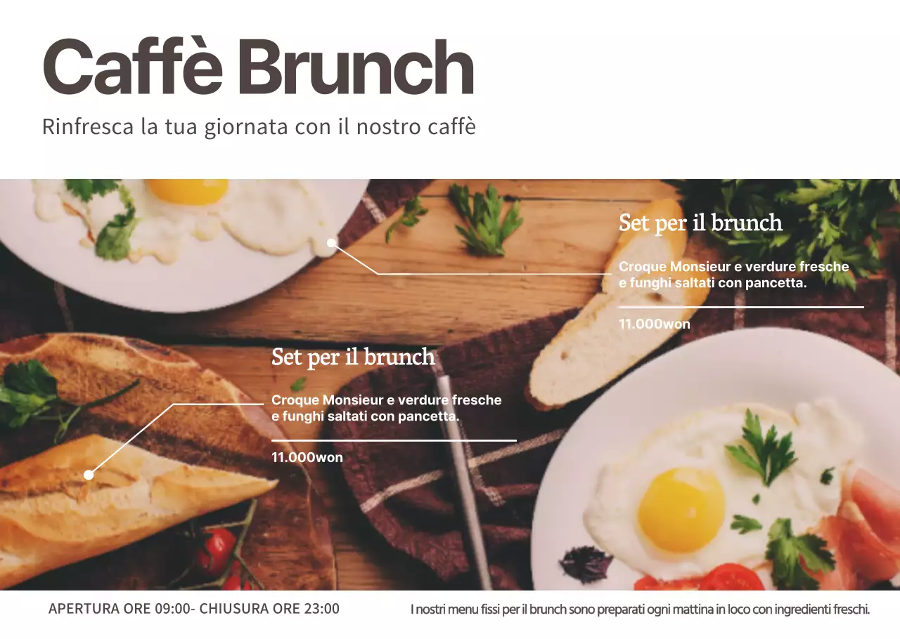 Semplici lucidi fotografici per ristoranti