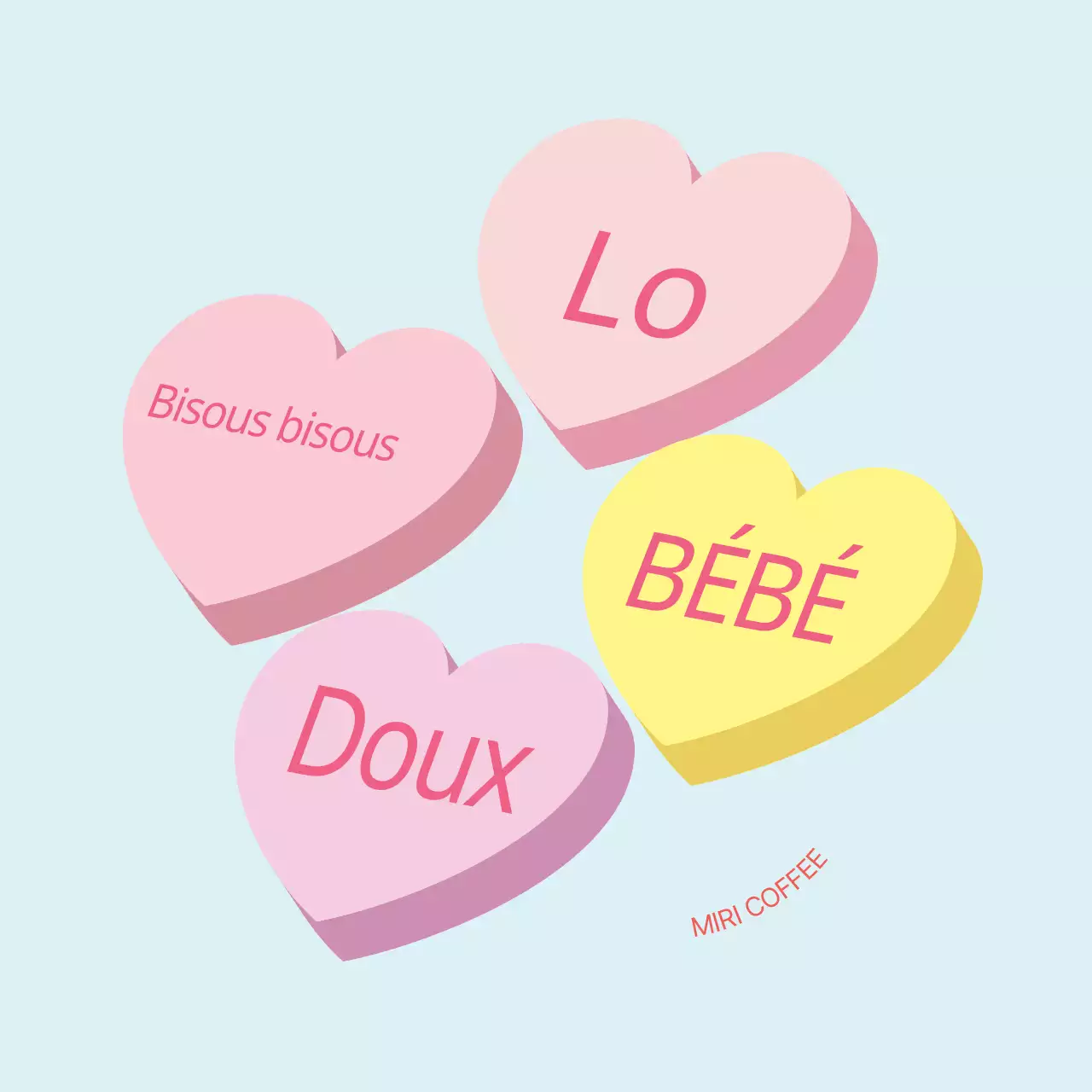 Mignonnes étiquettes de jour blanches avec illustrations bleues