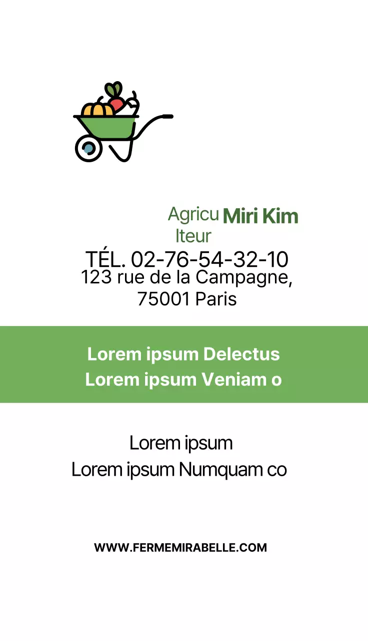 Illustration verte Neat Farm